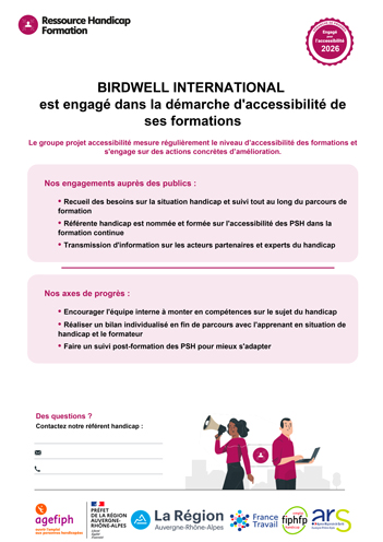 démarche d'accessibilité Birdwell International